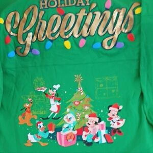 Disney Spirit Festive Green Holiday Jersey